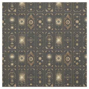 Tela Crea tu propio tarot negro elegante dorado