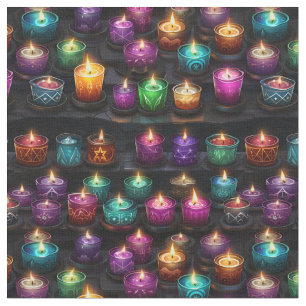 Tela Crea tus propias velas de altar coloridas Negras
