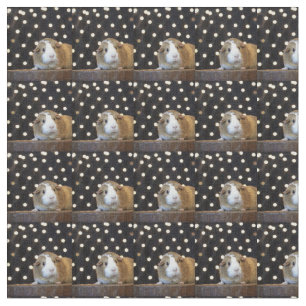 Tela Cream and Tan Guinea Pig Fabric