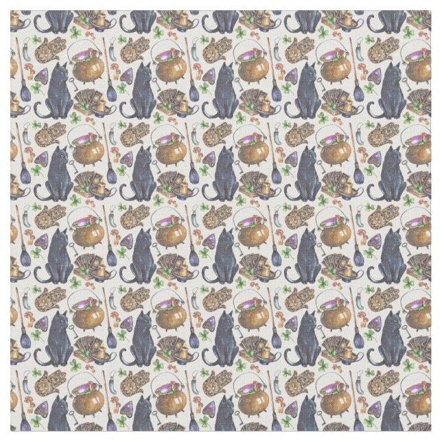 Tela Crear su propia magia Tarot de gato negro (De cerca)