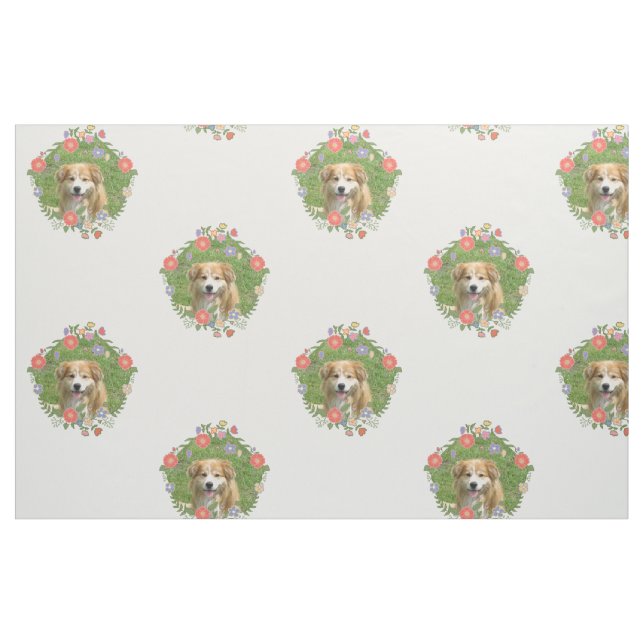 Tela Create añade su propia flora de encargo de la foto ("Cuarto gordo" (fat quarter))