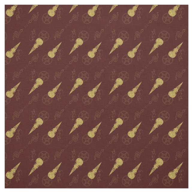 Tela Create Your Own Gold Ritual Symbols Red (Retal)