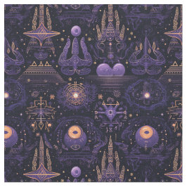 Tela Create Your Own Purple & Gold Witchy Symbols Black