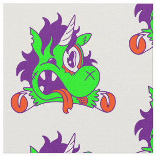 Tela creepsia zombie animal unicornio de halloween
