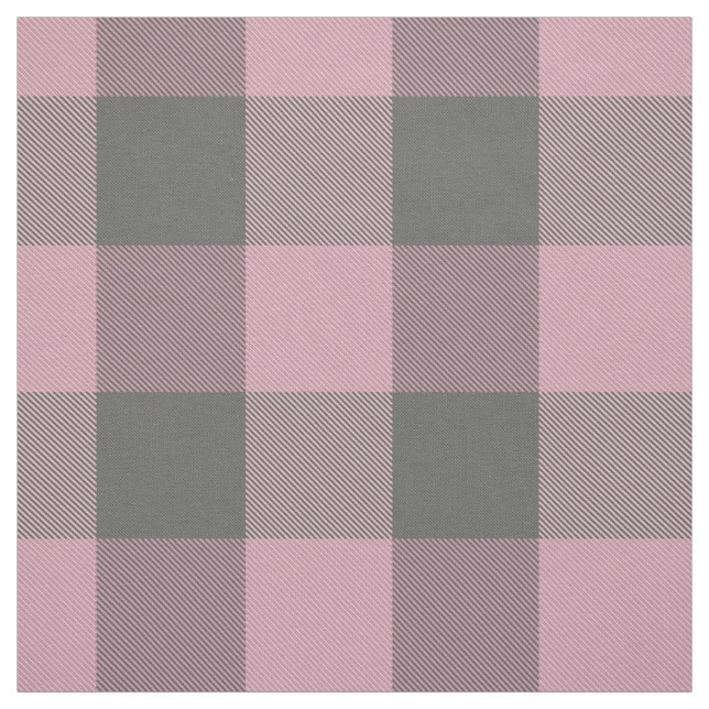 Tela crema de búfalo gris oscuro rosa (Retal)