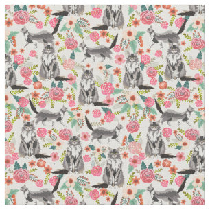 Tela crema de flor de gato de maíz