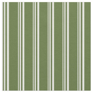 Tela Crema de menta y patrón de color verde de oliva os