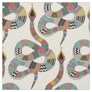 Tela crema de serpiente gráfica