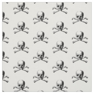 Tela Crest Emblema Cruz de Huesos de Cráneo Pirata