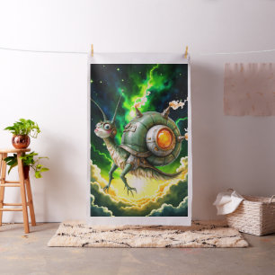 Tela Criatura de ensueño neón – Caracol cósmico steampu