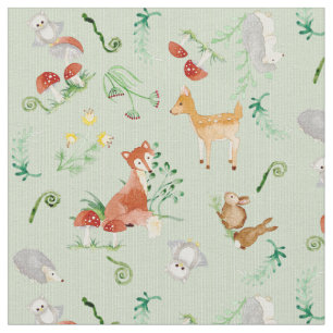 Tela Criaturas de cuento de hadas de Woodland Nursery N