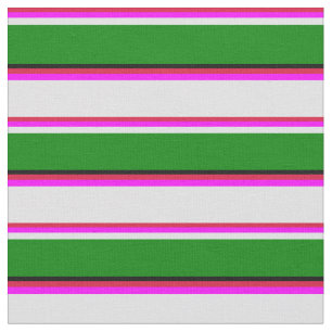 Tela Crimson, Fuchsia, Lavender, Green y Black