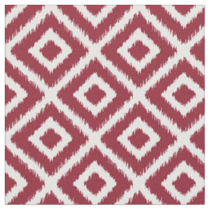 Tela Crimson Ikat Diamonds
