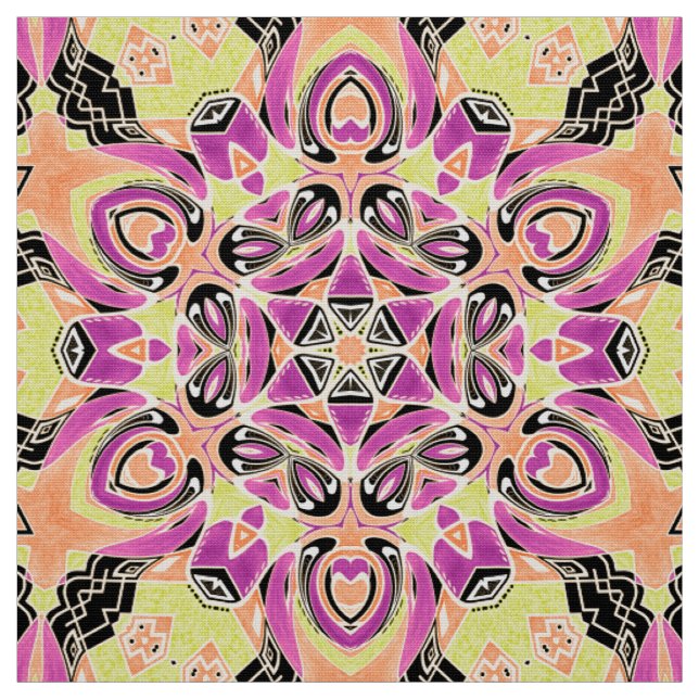 Tela Crimson , mandala multicolor , mandala , lima , (Retal)