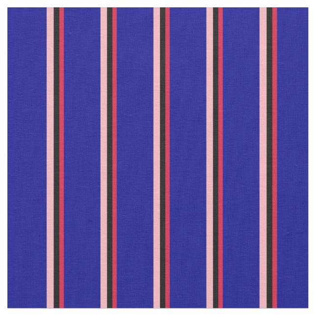 Tela Crimson, negro, rosa claro y azul oscuro (De cerca)