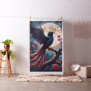 Tela Crimsonwing bajo la luz de la luna – Ave de fantas