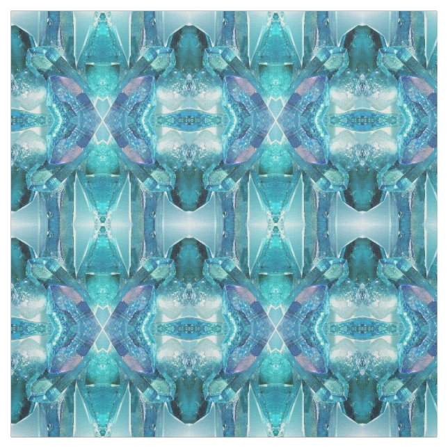 Tela - Cristales Aquamarinos. (Retal)