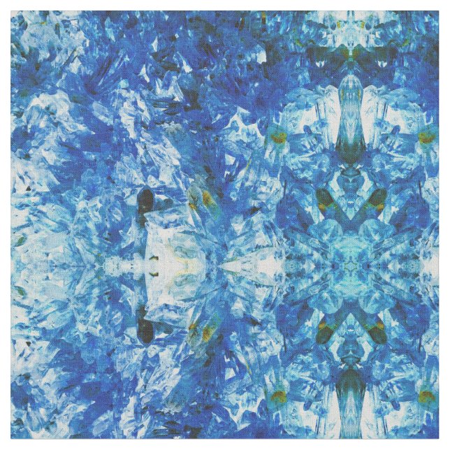 Tela Cristales azules (De cerca)