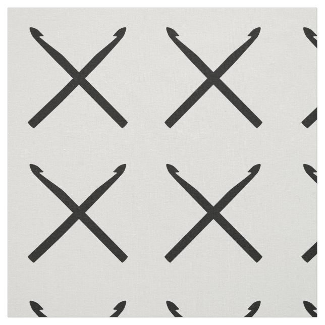 Tela Crochet Hooks Crafts Cross Black (Retal)