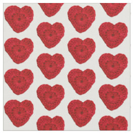 Tela Crochet Yarn Heart Red Craft