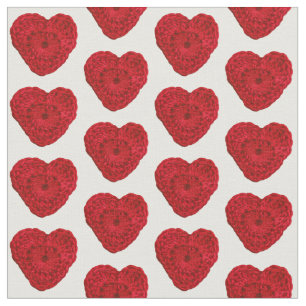 Tela Crochet Yarn Heart Red Craft
