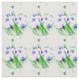 Tela Crocus blanco de primavera