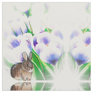 Tela Crocus Bunny Fabric