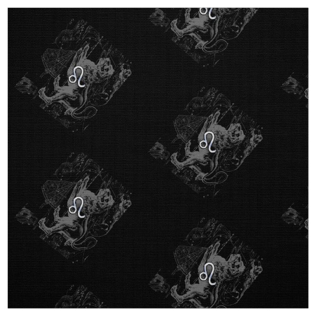 Tela Cromo como el Rótulo Leo Zodiac en Hevelius (Retal)