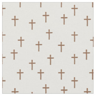 Tela Cruces de Madera sobre Blanco