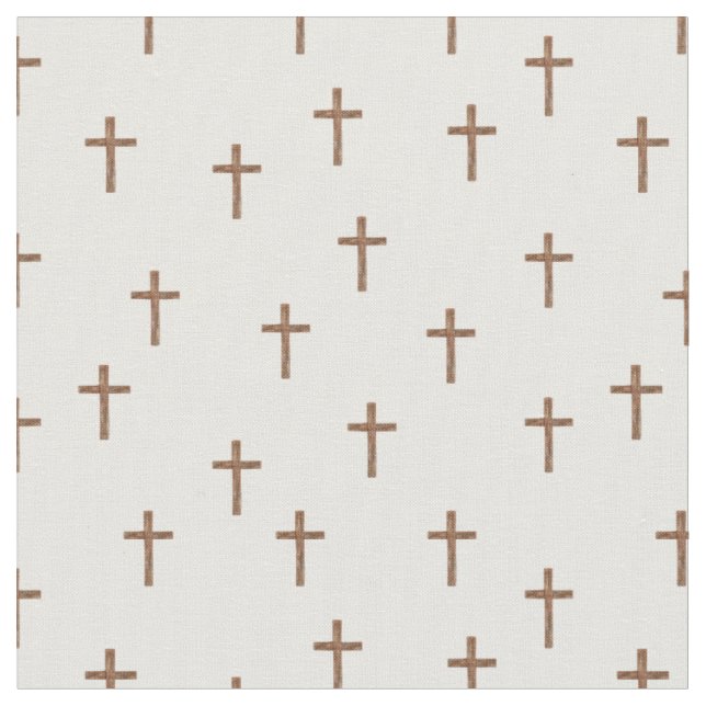 Tela Cruces de Madera sobre Blanco (De cerca)