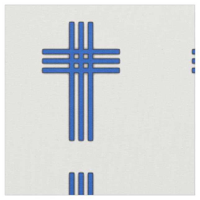 Tela Cruz cristiana (De cerca)