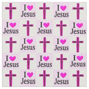 TELA CRUZ CRISTIANA AMO A JESÚS FABRIC
