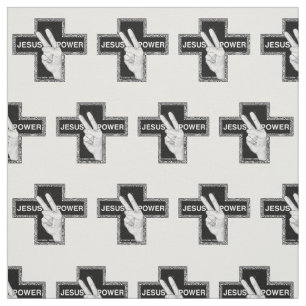 Tela Cruz cristiana de Jesus Power