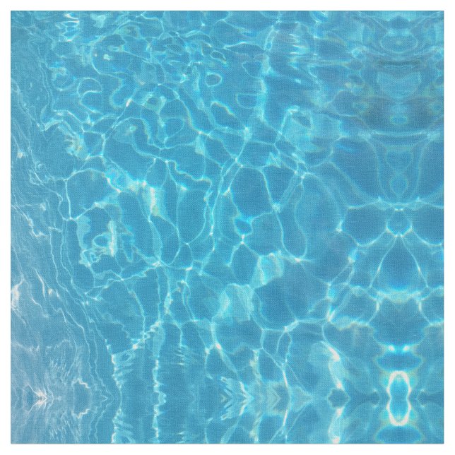 Tela Crystal Clear Sky Blue Pool Water (De cerca)