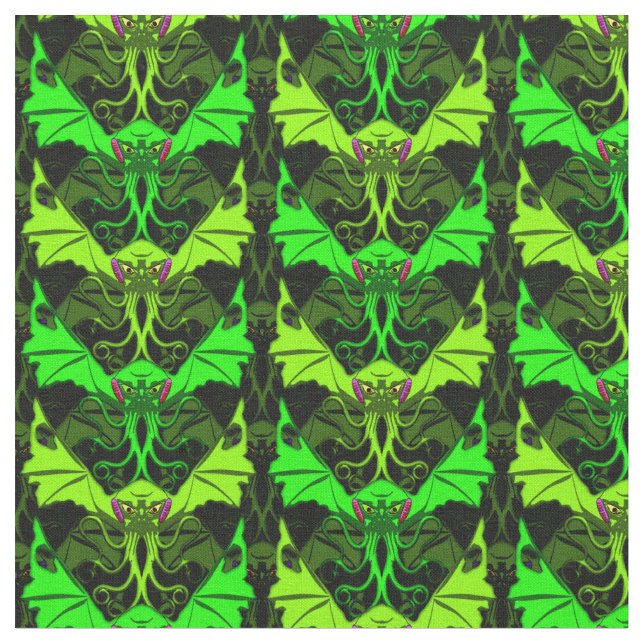 Tela Cthulhu con alas (De cerca)