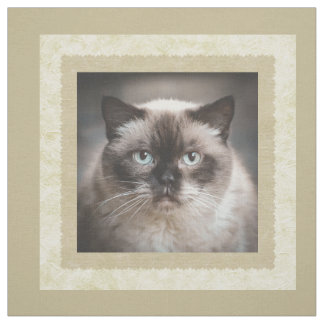 Tela Cuadrado de colcha beige de foto personalizada
