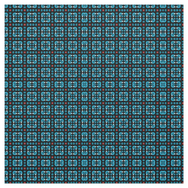 Tela Cuadrados azules (Retal)