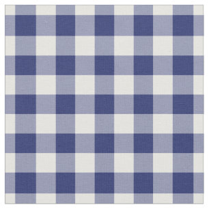 Tela Cuadrados de 1/2" de Navy Blue Gingham