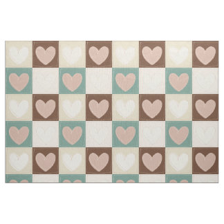 Tela Cuadrícula de Corazón a Cuadros
