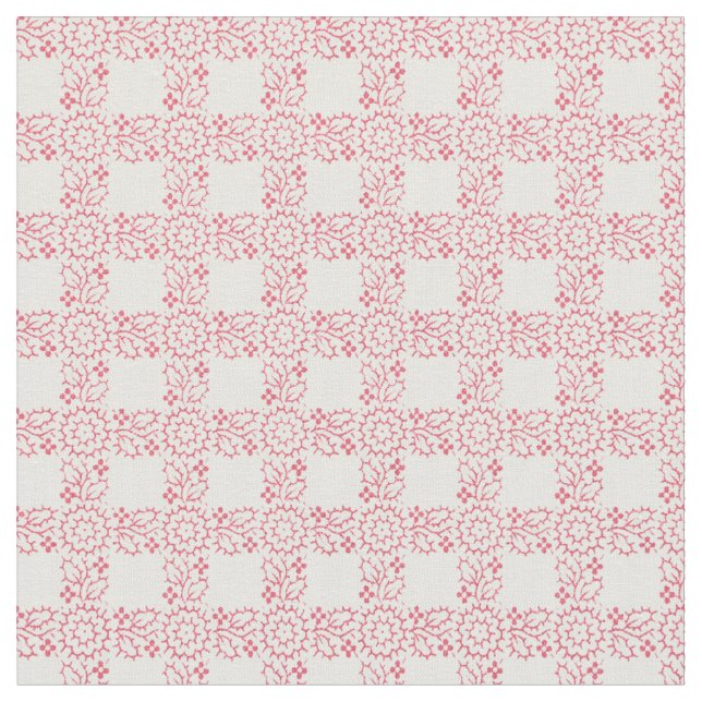 Tela Cuadrícula floral de 1920 (De cerca)