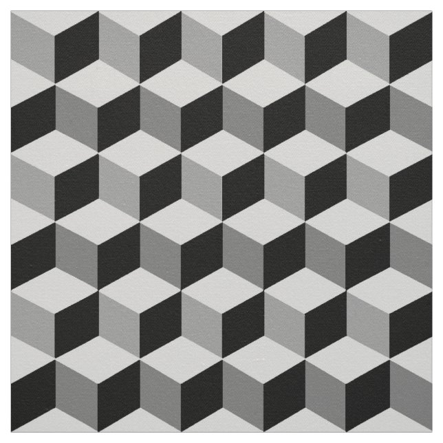 Tela Cuadrícula moderna de diamantes, plateada, gris os (Retal)