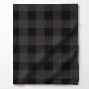 Tela Cuadro de Búfalo Gris Oscuro y Negro