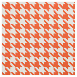 Tela Cuadro de cuadros escocés naranja y blanco