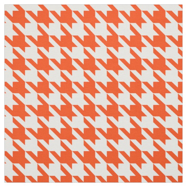 Tela Cuadro de cuadros escocés naranja y blanco (Retal)