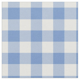 Tela Cuadro de gingham azul claro y blanco