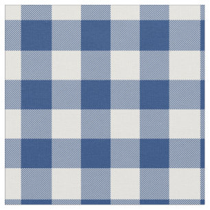Tela Cuadro de Gingham Azul Claro y Blanco