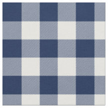 Cuadro de Gingham Azul Medianoche y Blanco