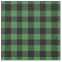Tela Cuadro de Gingham Verde y Negro