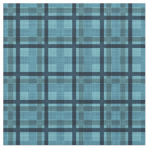 Tela Cuadro Escocés de Textura Abstracta Azul