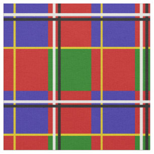 Tela Cuadro Escocés Rojo Azul Verde